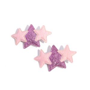 Paparazzi Starry Seamstress - Pink Star Hair Clip
